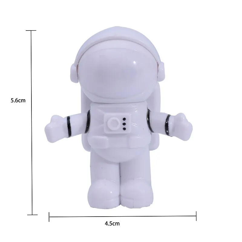 2pcs Astronaut USB Night Light Voice Control Mini LED USB Plug Eyes Protection LED Sound Sensor Bedroom Reading Desk Lamp Gift - view 2