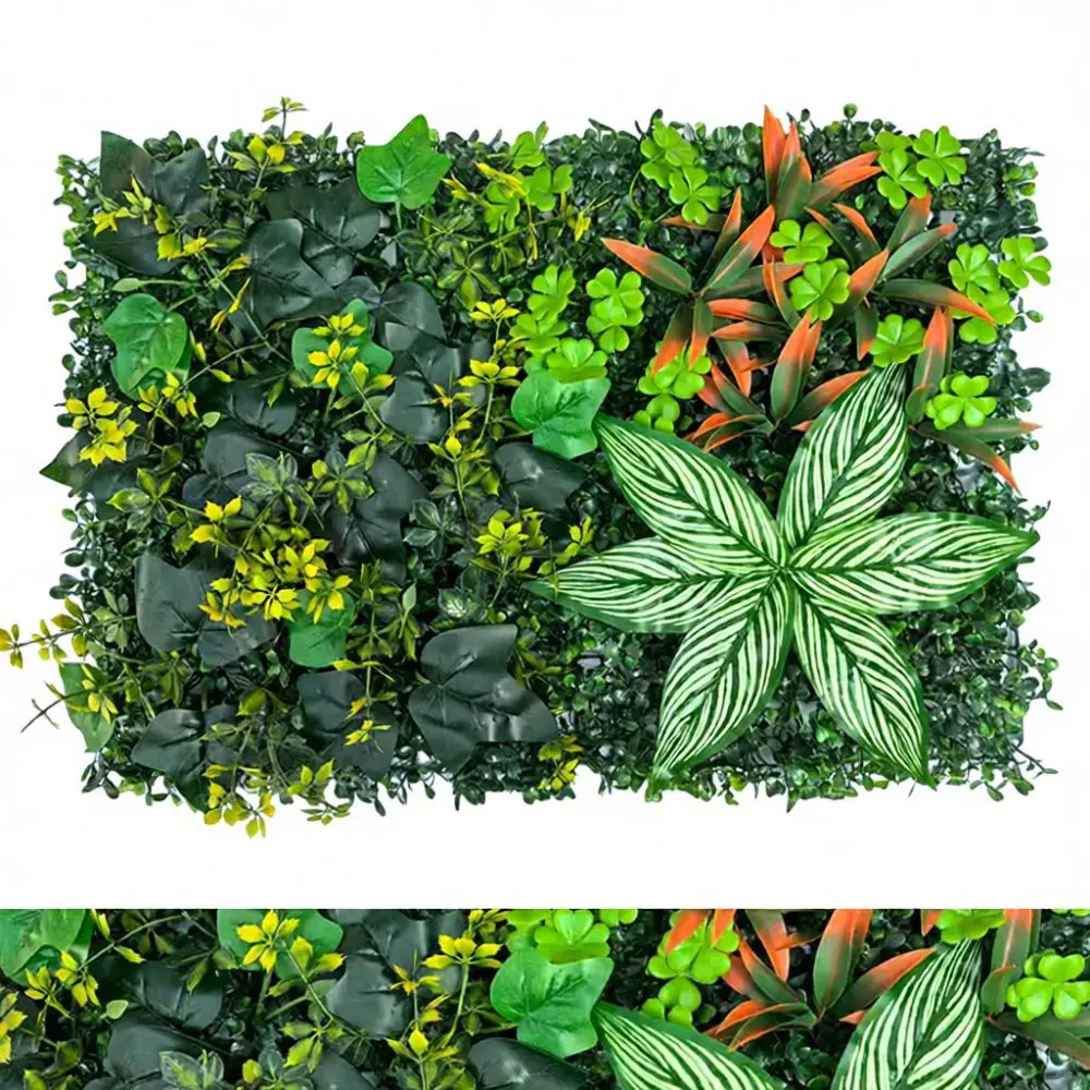 Faux Greenery Wall Mat For Feishuo Artificial Grass Panel Wedding Backdrop Outdoor Shop Decoration Floral Fence Grass
