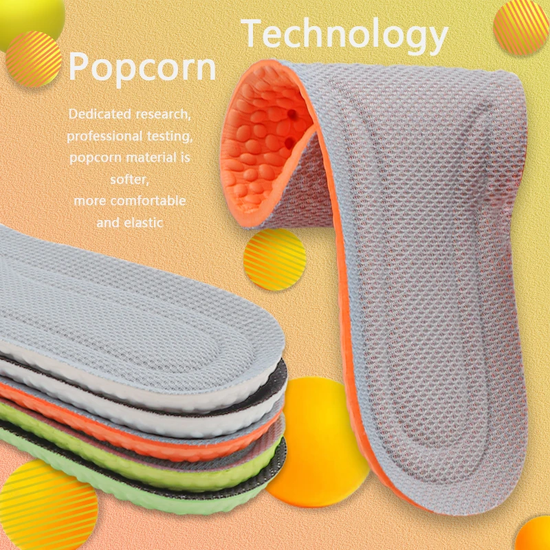 Deodorization Shock Absorption Soft Insole Comfortable Plantar Fasciitis Insoles Arch Supports Orthopedic Template Shoes Inserts