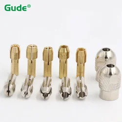 10/11Pcs Mini Drill Chucks 0.5mm~3.2mm Adapter Micro Collet Brass M8 M7Screw Cap Nut For Dremel Rotary Power Tool Accessory
