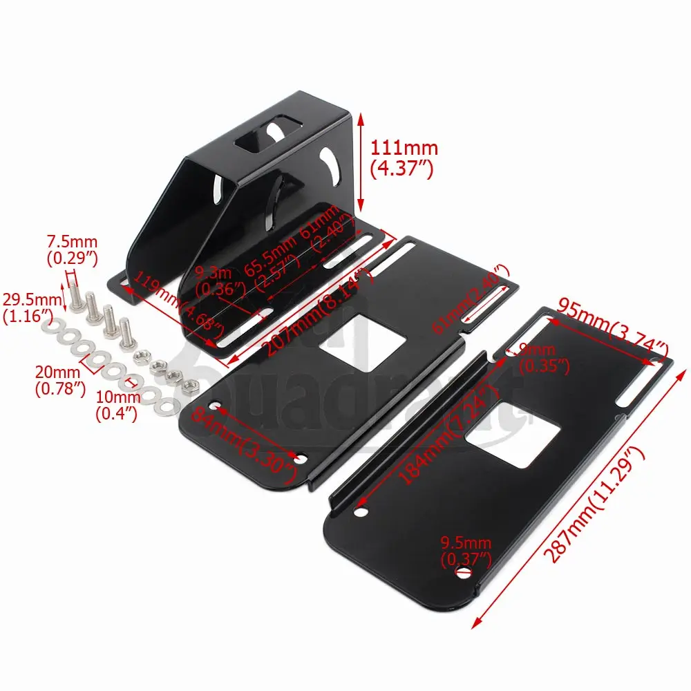 Motorcycle Accessories Adjustable angle customization Fairing Support Mount For Harley Davidson Road Glide Custom FLTRU 98-2013