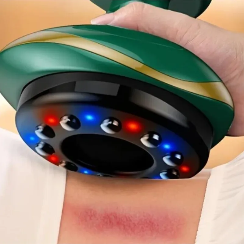 

All-in-one full-body massage, cupping and scraping tool. For abdomen and back, use the electric meridian brushing tool.