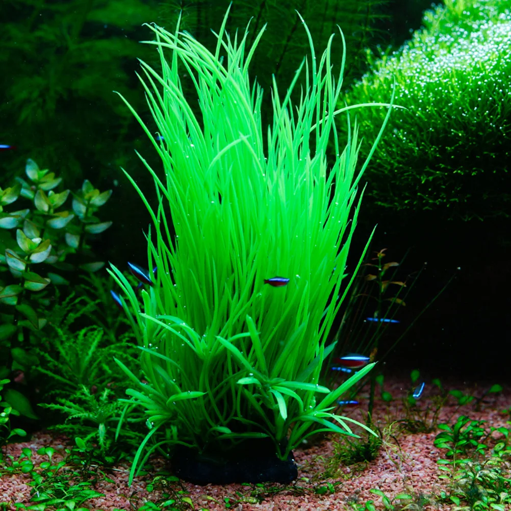 

Green Lifelike Aquarium Artificial Plant For Fish Tank Decoration Miniature Water Grass Ornament Durable Aquatic Landscape