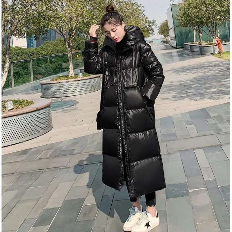 Warm Feather Coats Women's Down Jacket Winter Jackets for Women 2024 Korean Black Down Coats Leather Women's Winter Down Jacket