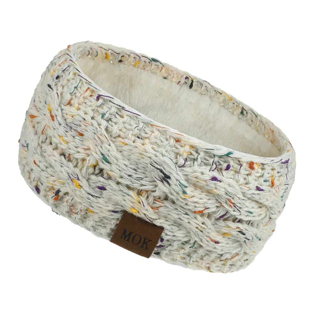 Neue Plüsch Stirnband Winter Warme Breite Elastische Haarband Feste Breite Turban Ohr Wärmer Haarband Weiche DIY Haar Zubehör Kopfbedeckungen – Detail 8