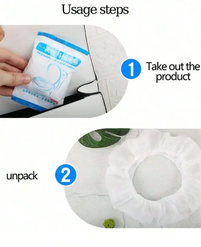 10/30/50pcs Toilet Pad, Flushable Paper Toilet Pad, Essential Travel Accessory, Dissolvable Paper Toilet Pad For Airplanes, Trav