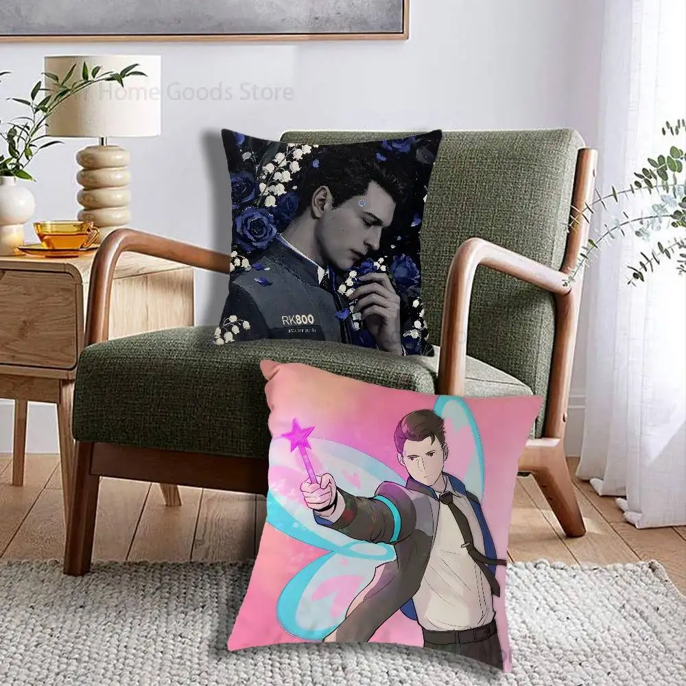 Game D-Detroit B-Become Human Gifts PillowCase Sofa Cushion Cover Suitable For Home Bedroom Room custom Decor
