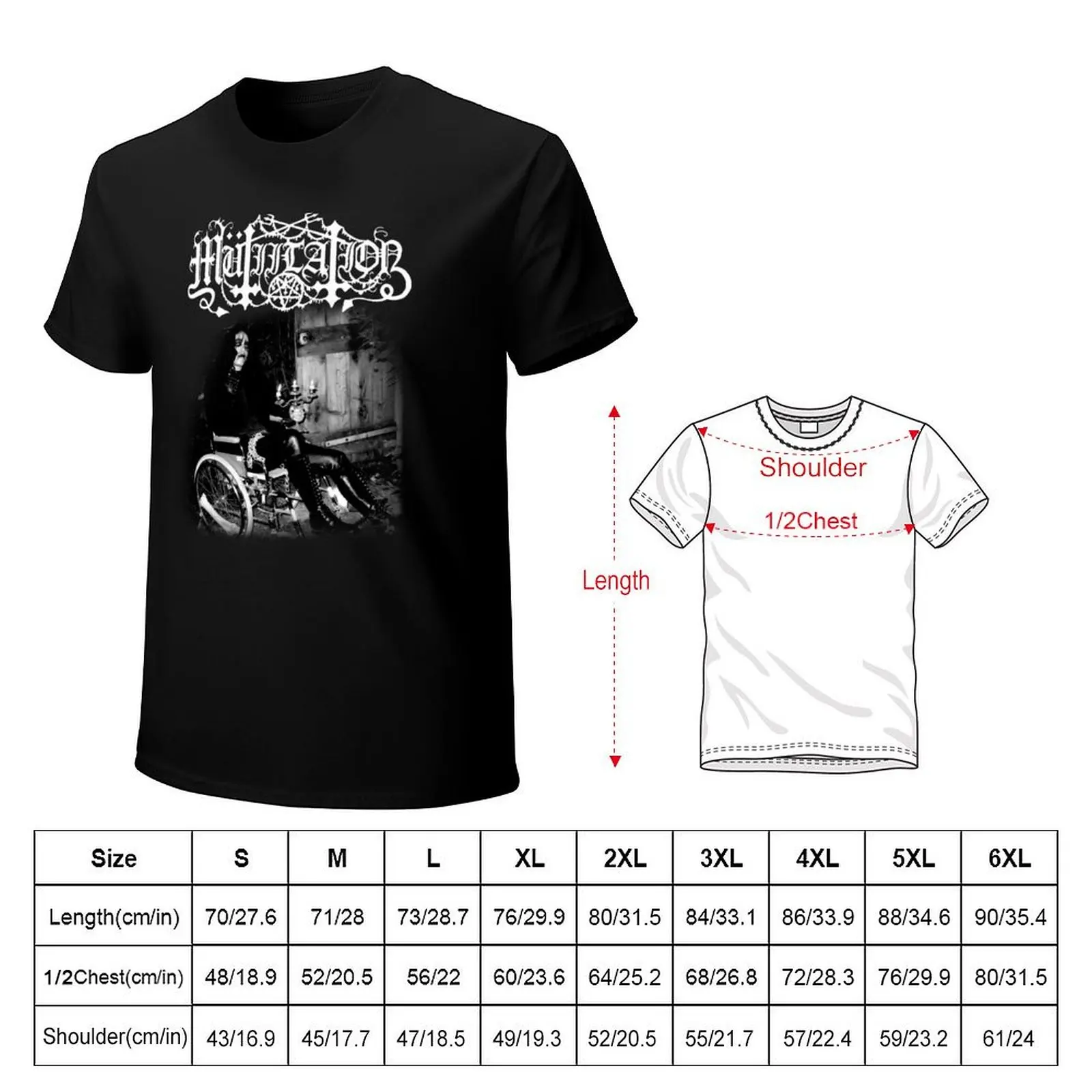 Mutiilation Black Millenium (Grimly Reborn) T-Shirt Lightweight Running Sports T-Shirt