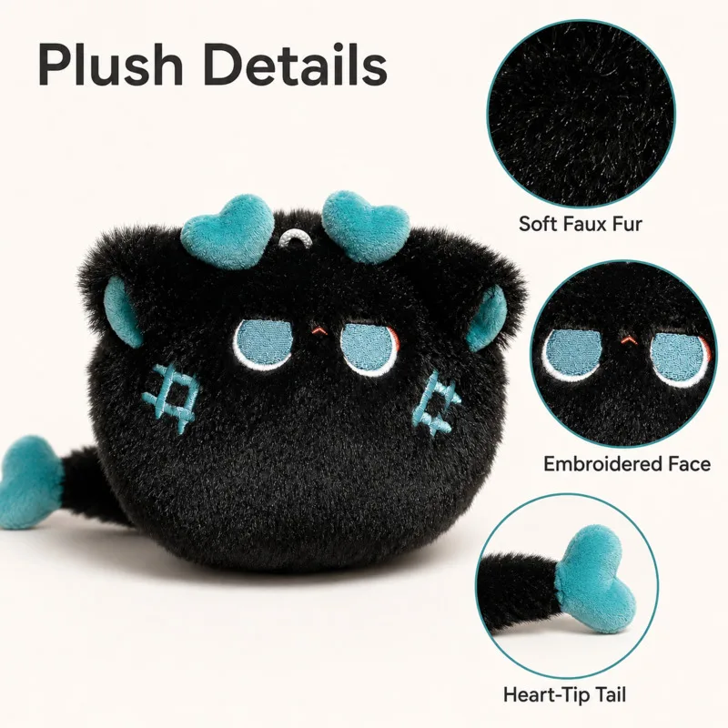Cute Dan Heng Imbibitor Lunae Plush Doll Stuffed Toy Soft Anime Character Pillow Cushion Cosplay Prop Birthday Gift For Fans