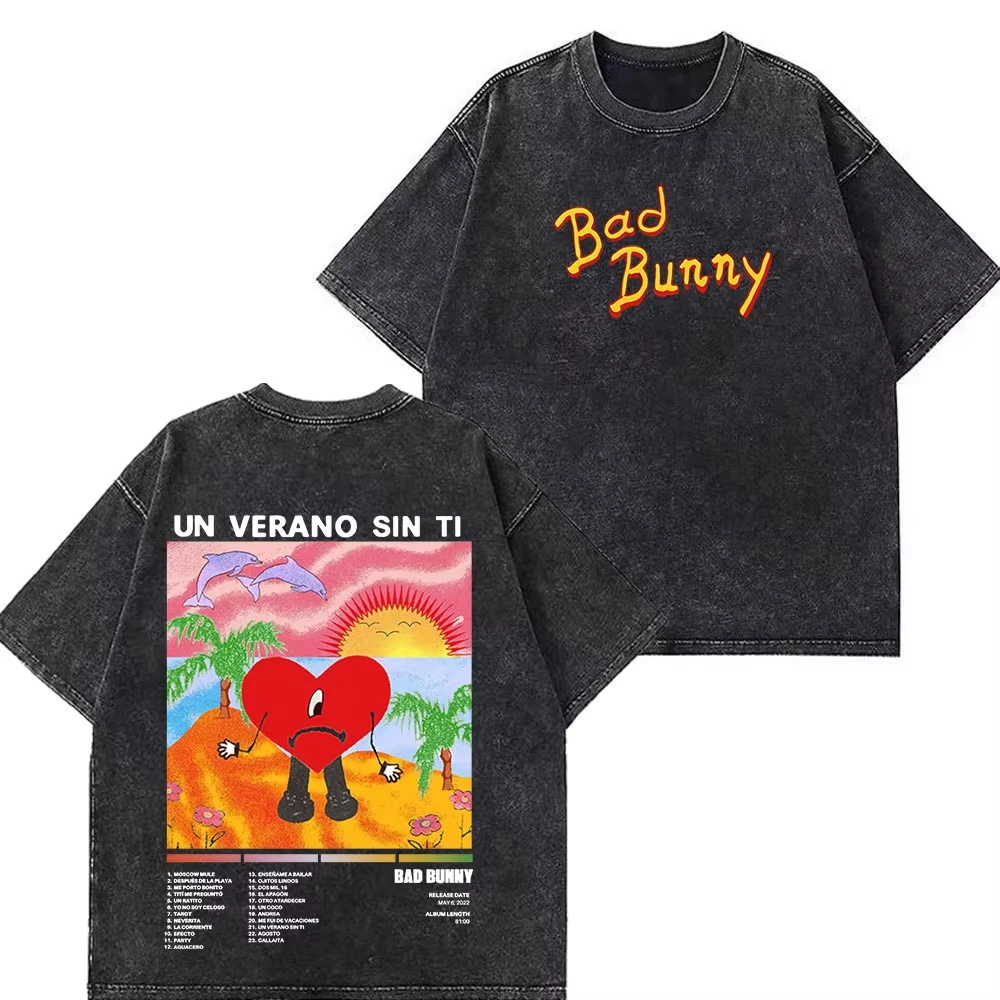 Rapper Bad Bunny Tour 2026 Debi Tirar Mas Fotos DTMF Merch Vintage