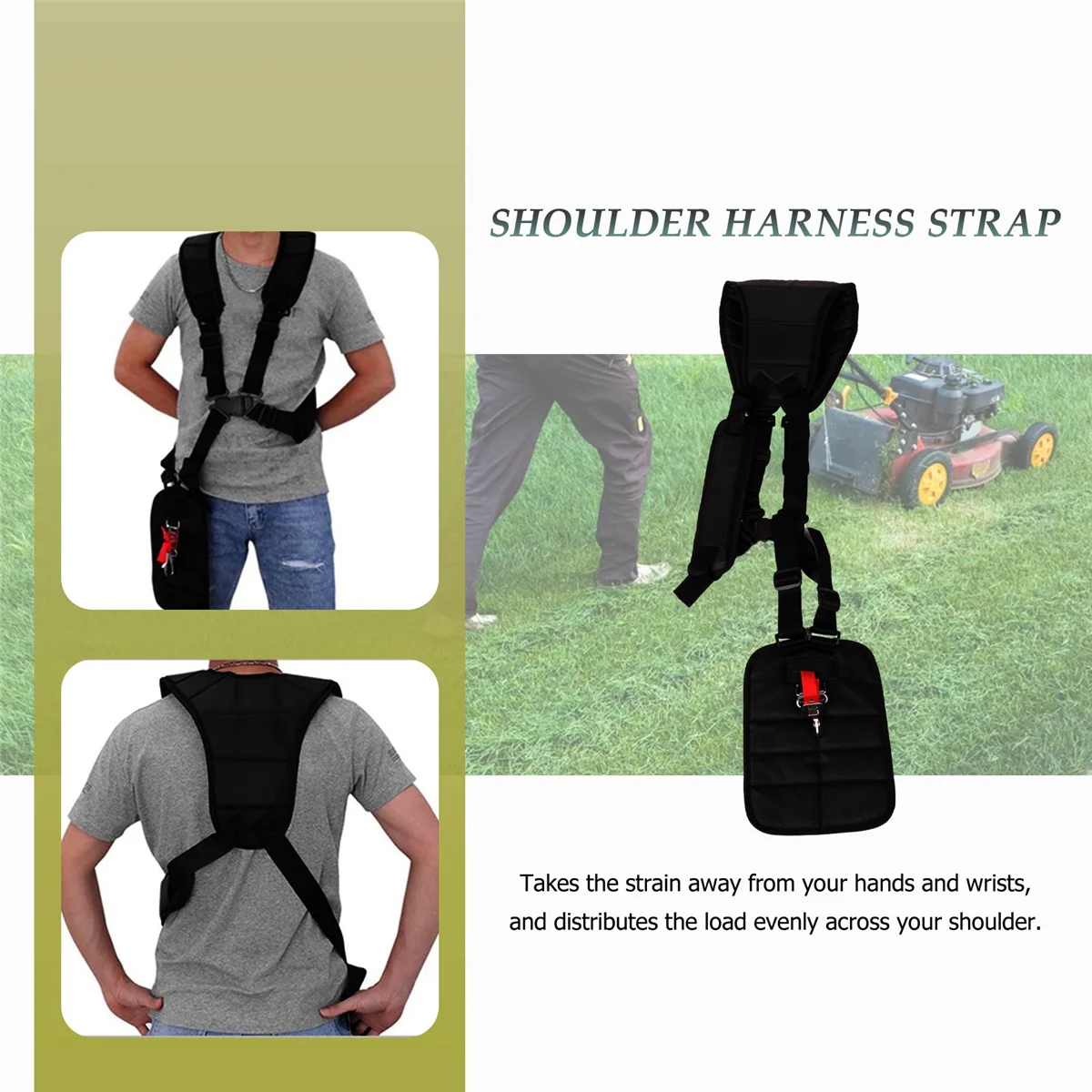 Double Trimmer Shoulder Harness Strap Belt Lawn Mower Grass String for Brush Cutter & Trimmer Garden Power