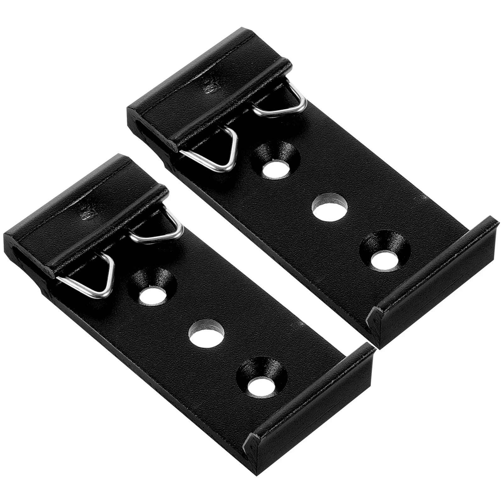 

2pcs Drawer Slide Brackets Rear Mount Metal Cabinet Drawer Rail Guide Brackets 20Mm Hole Distance Aluminum Alloy Easy Install