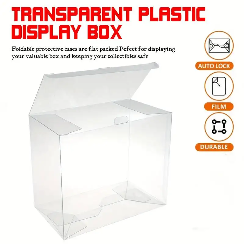 5/10 pcs ETB Plastic Protective Cases for Elite Trainer Box – 360° Clear View, Anti-Scratch, Dustproof Durable PET Card Storage