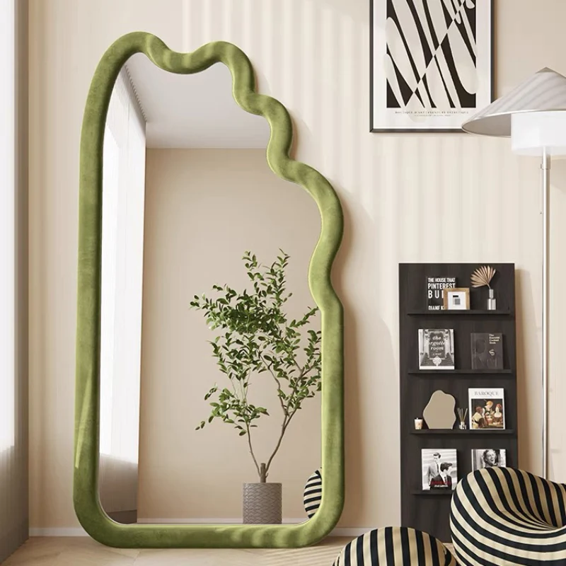 

Full Body Mirror Decorative Aesthetic Bedroom Vanity Large Bathroom Mirror Irregular Grand Miroir Living Room Decorations YY50JZ