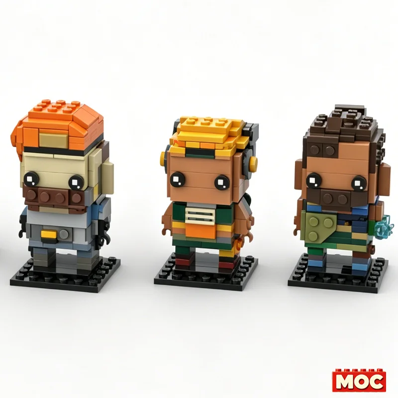 845 PCS Brickheadz Character Collection Creative Building Blocks Set DIY Assembly Educational Toy Birthday Gift For Kids Boys