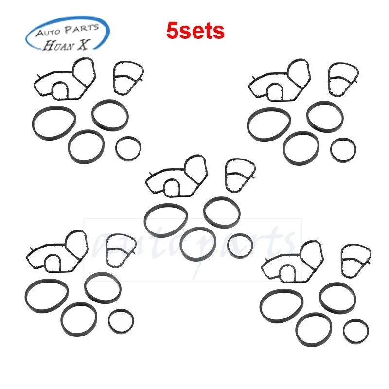 

5sets/10sets 1103S0 110436 Oil Cooler Gasket Kit For Peugeot 206 207 307 308 Citroen C2 C3 C4 1.4 1.6 HDI Car Accessories
