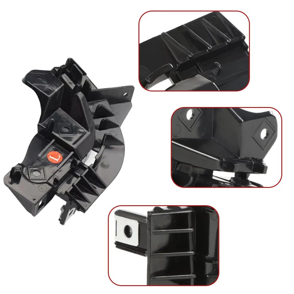 2Pcs Black Front Bumper Retainer Bracket Set ABS For Land Rover Range Rover 2010-2012 LR011577 LR011467 Left Right