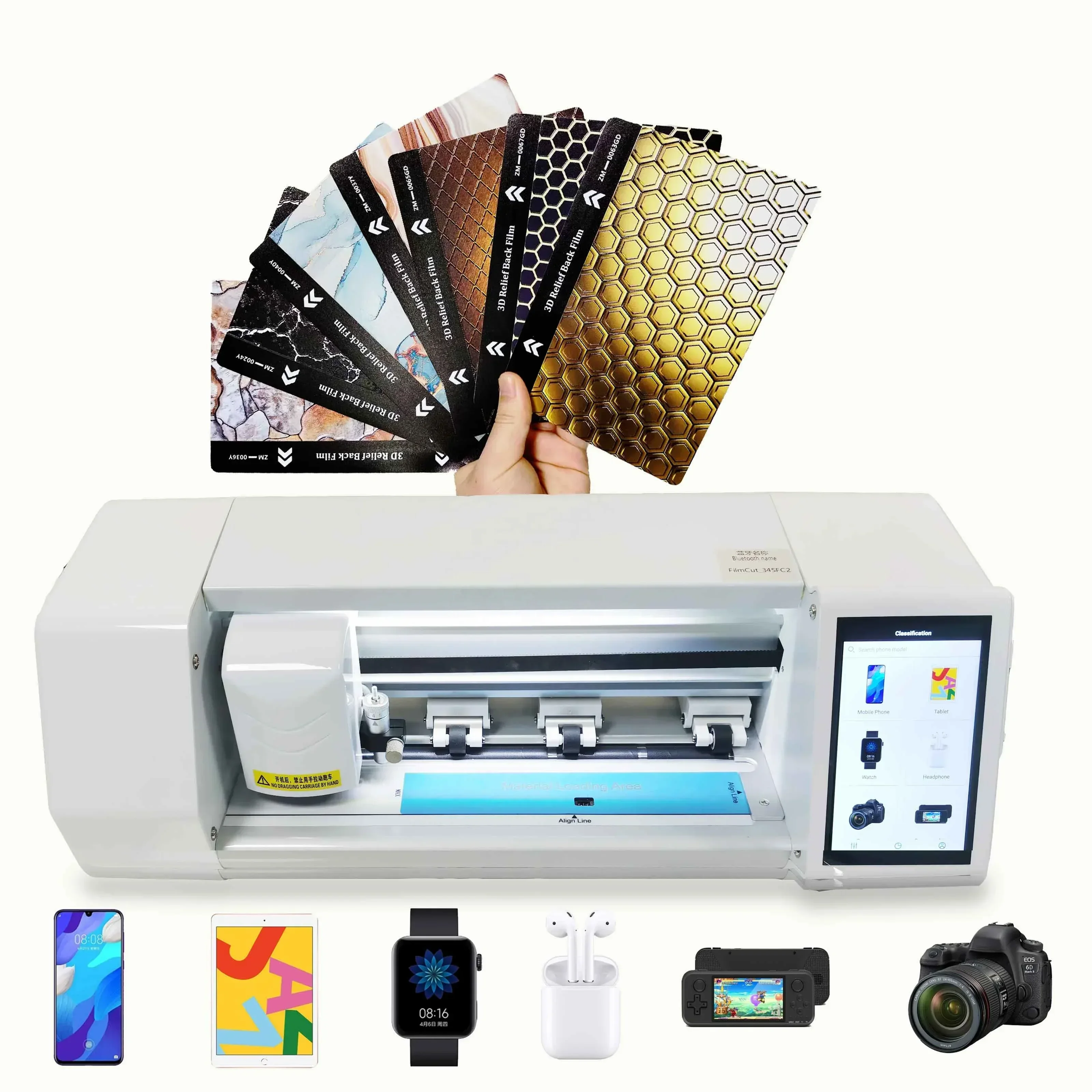 2026 Advanced  film cutter machine back front cover cell mobile phone screen protector cutting tpu plotter making machine