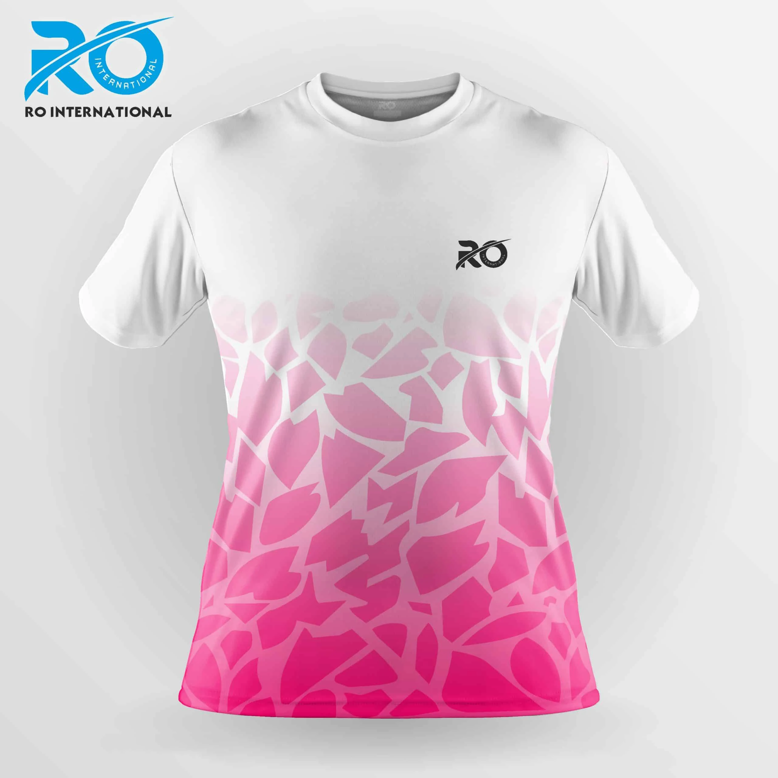 RO Summer Table Tennis Badminton Jersey Quick Dry Breathable Men\'s/Women\'s Short Sleeve Sports Training Gym Crew Neck T-shirt