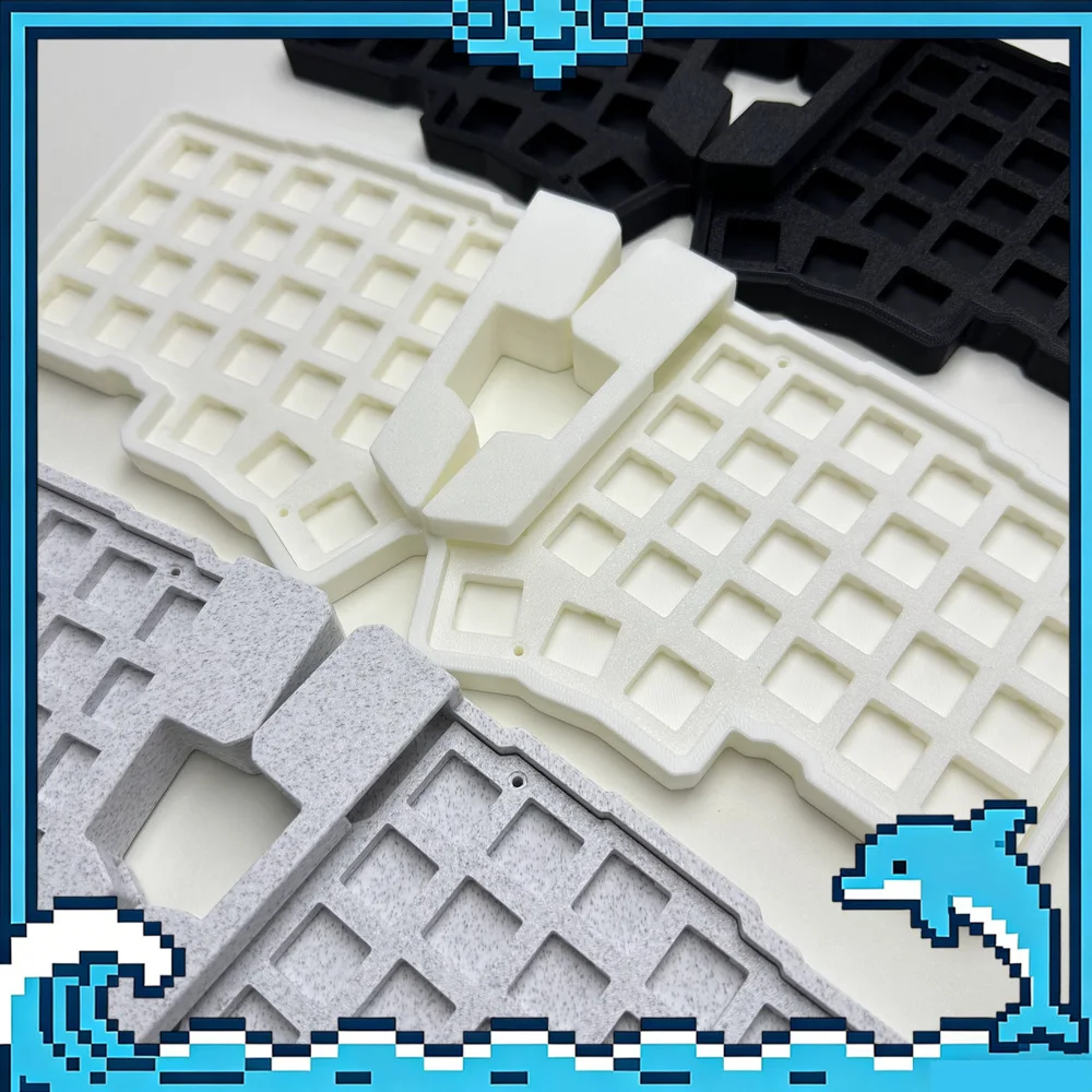 Silakka54 Wired Split Mechanical Keyboard with Case RP2040 QMK VIAL Hot Swappable Ergonomic Keyboard