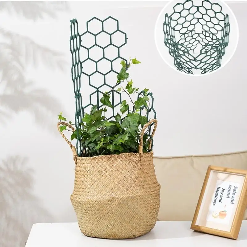 1/5Pcs Honeycomb Design Plant NEW Indoor Outdoor Garden Climbing Frame Potted Vines Flower Trellis Rustproof Plastic Support