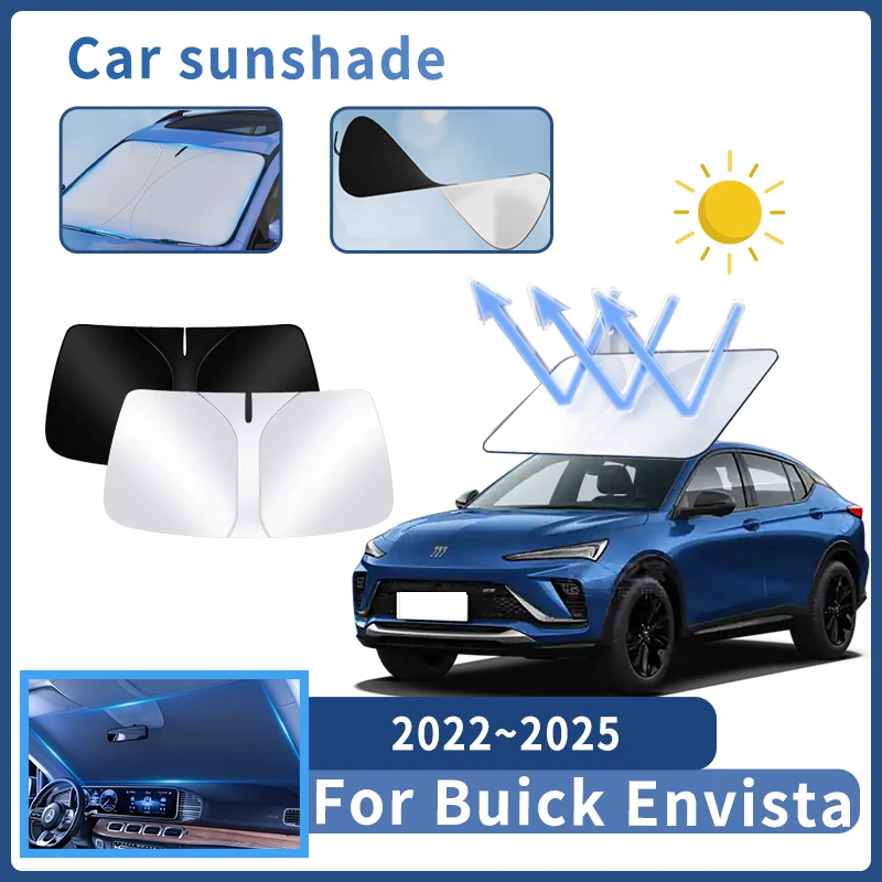 

Auto Parts For Buick Envista 2022~2025 2023 Sunshade Windshield Sun Protection Heat Cover Summer Car Interior Accessories Tools