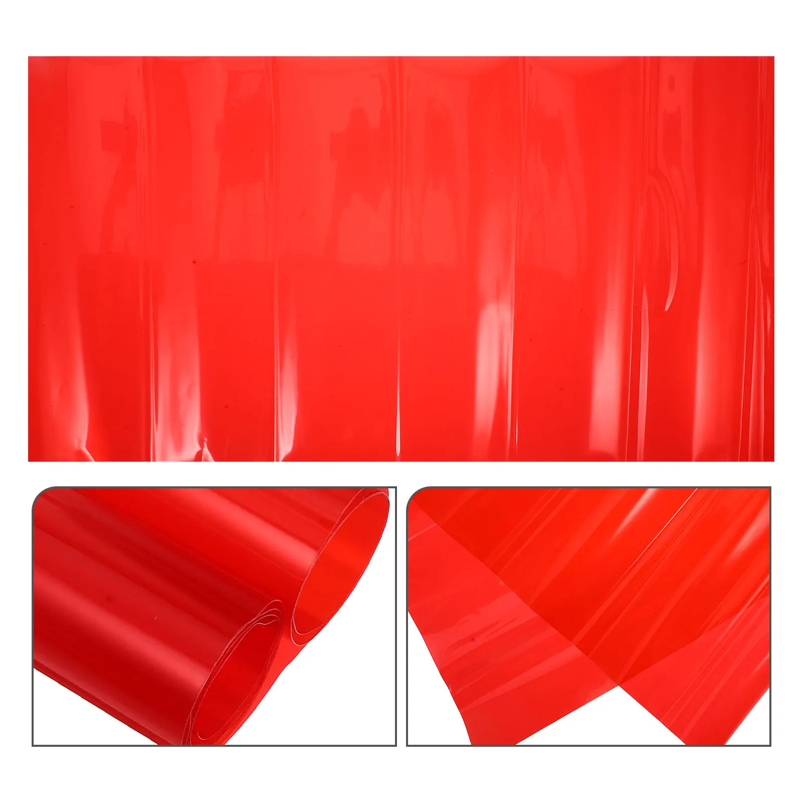 

Headlight Color Change Film Red 90% Transparent Heat Resistant Waterproof Stretchable Car Sticker For Auto Light Protection Tint