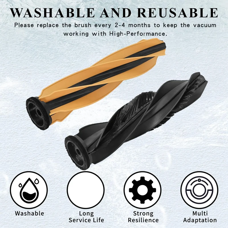 A44F-12PCS para Dreame X50 Ultra/S40 edición mejorada accesorios de vacío pieza de repuesto cepillo lateral principal filtro fregona bolsa de polvo
