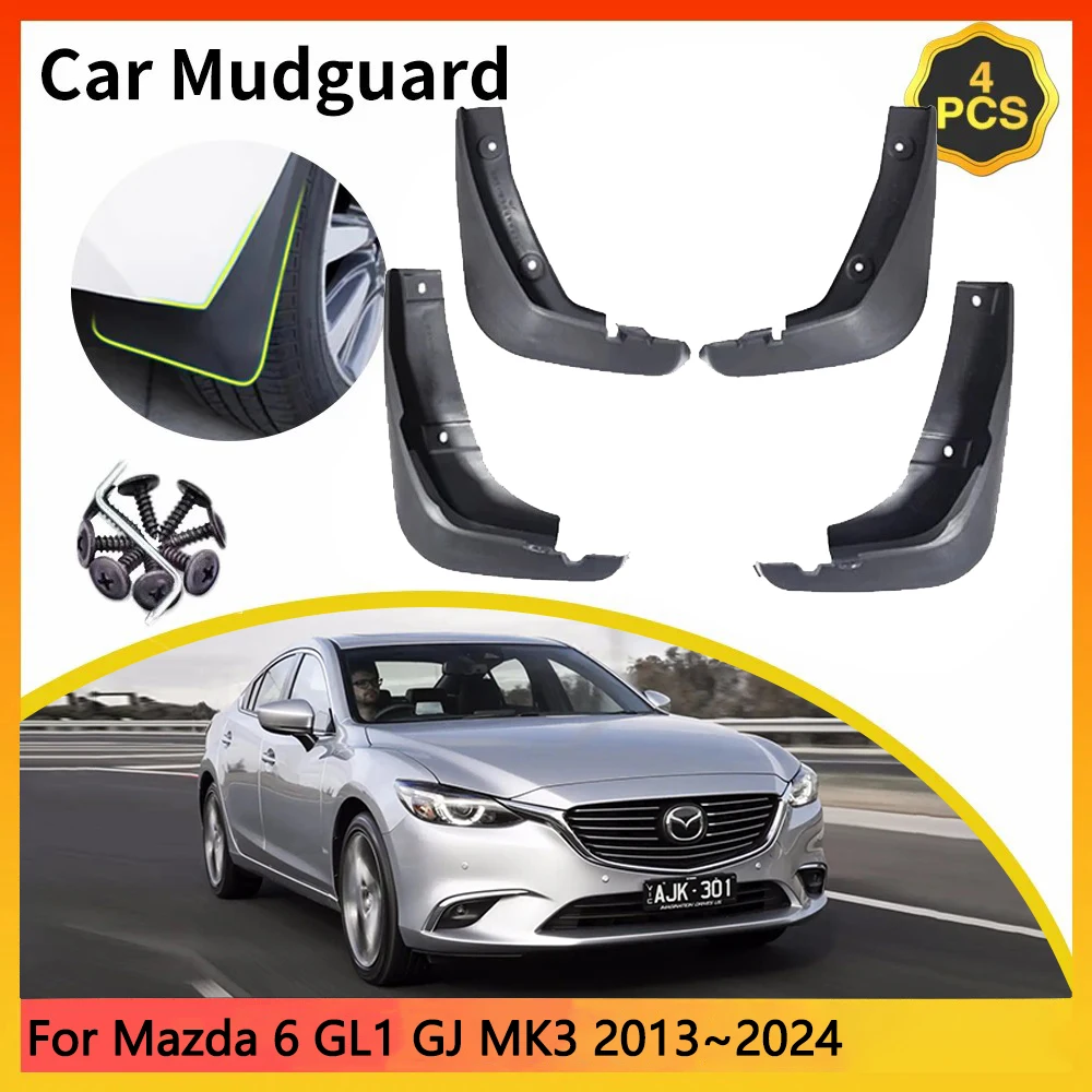 

Брызговики для Mazda 6 GL1 GJ MK3 3-го поколения 2013 ~ 2024 2014 2015