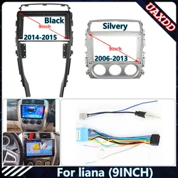Car Radio Fascia Frame For SUZUKI 2006-2015 liana 9 inch Stereo Panel Wire Harness Power Cable Adapter Canbus Decoder