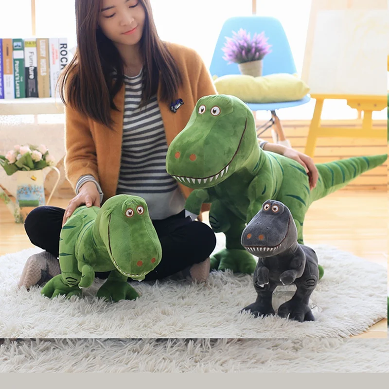 Nuovo 40-100 centimetri Dinosauro Peluche Giocattoli Del Fumetto Tyrannosaurus Carino Bambole di Peluche Stampa per I Bambini Dei Bambini Dei Ragazzi Regali Di Compleanno Decor