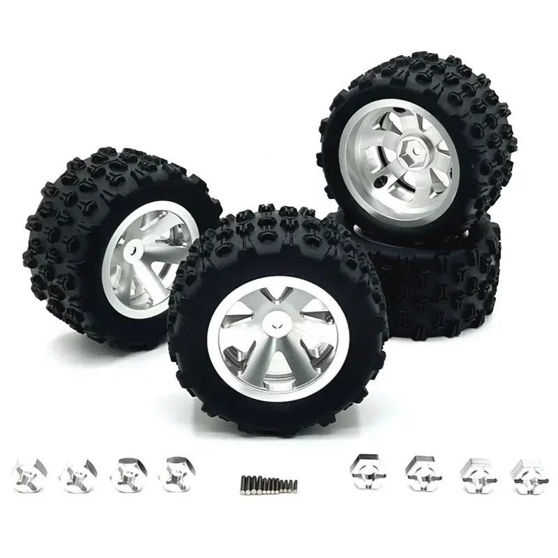 

4PCS 86mm 12mm Hex Hub RC Tires Wheel for 1/12 1/14 Rlaarlo Hyper GO MJX 14209 14303 WLtoys A969 144001 124008 Scy 16101 RC Car