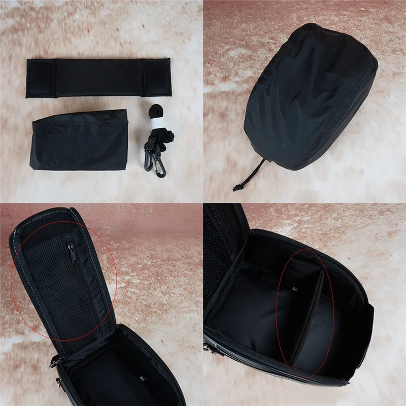 دراجة نارية الخلفية خزان حقيبة مقاوم للماء المغناطيسي دراجة نارية أدوات خزان الوقود النفط حقيبة سفر قطع الغيار لهوندا سوزوكي #3