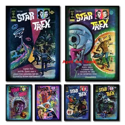 S-Star T-Trek Vintage Comics Posters and Prints Canvas Painting Retro Wall Art Pictures for Living Room Home Decor Cuadros