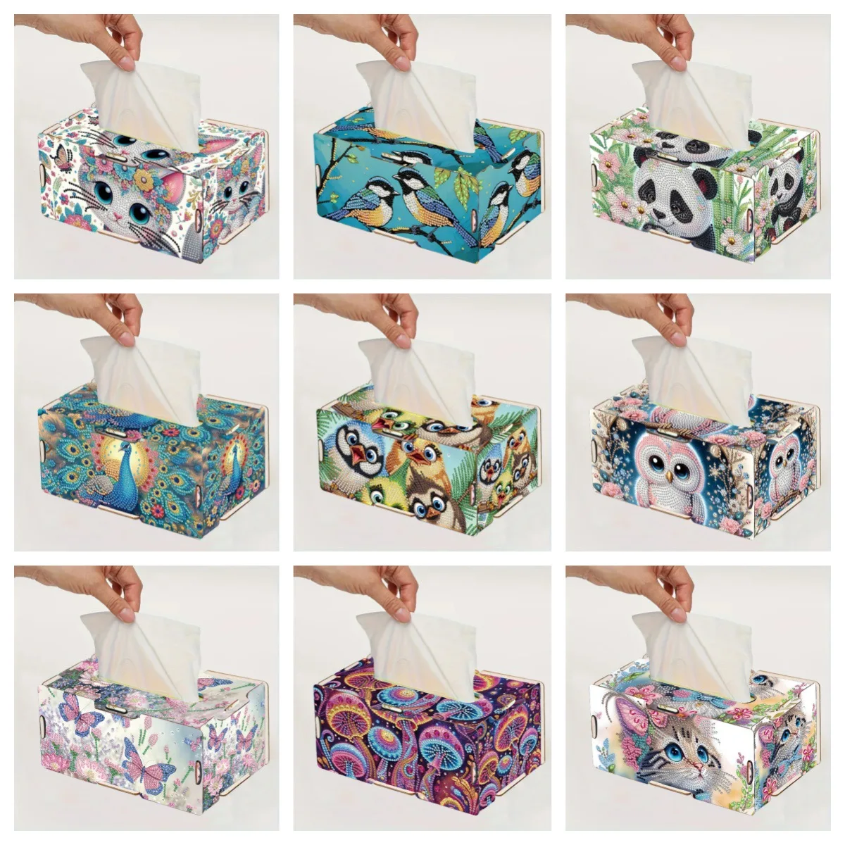 

Коробка для салфеток со стразами, декоративная фигурка «сделай сам», креативный мультфильм, Новое поступление, сувениры, хит продаж