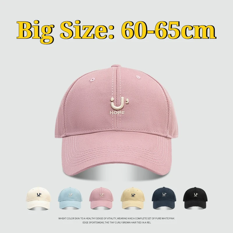 

XXL Big Size Letters Embroidered Baseball Caps for Men/Women Adjustable Wide Brim Cotton Golf Hat Oversize Extra Large Size Hats