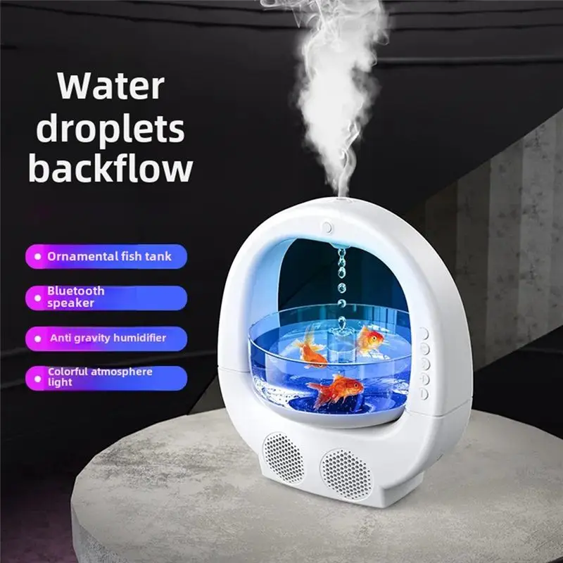 A55F-Bluetooth Speaker With Humidifier And Atmosphere Light Home Use Feng Shui Decoration Air Moisturizer