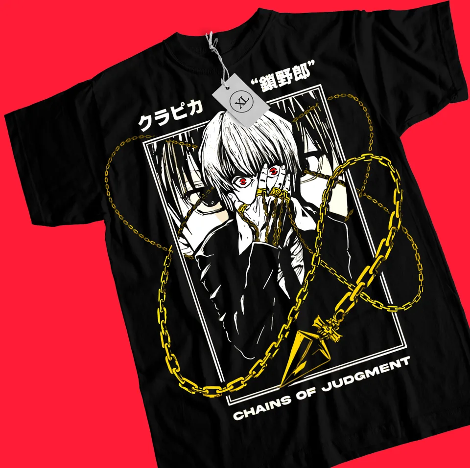 kurapika judgement chain, killua,gon,hisoka, hunter anime manga t