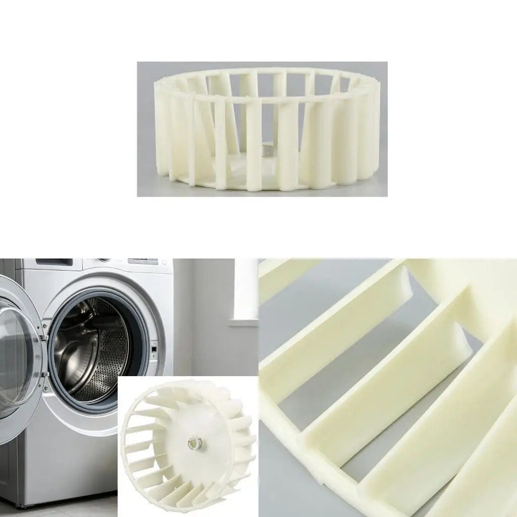 303836 Dryer Fan Wheel Replacement Part with Molded Wheel Design for Restoring Dryer Air Movement During Home Repair and Routine