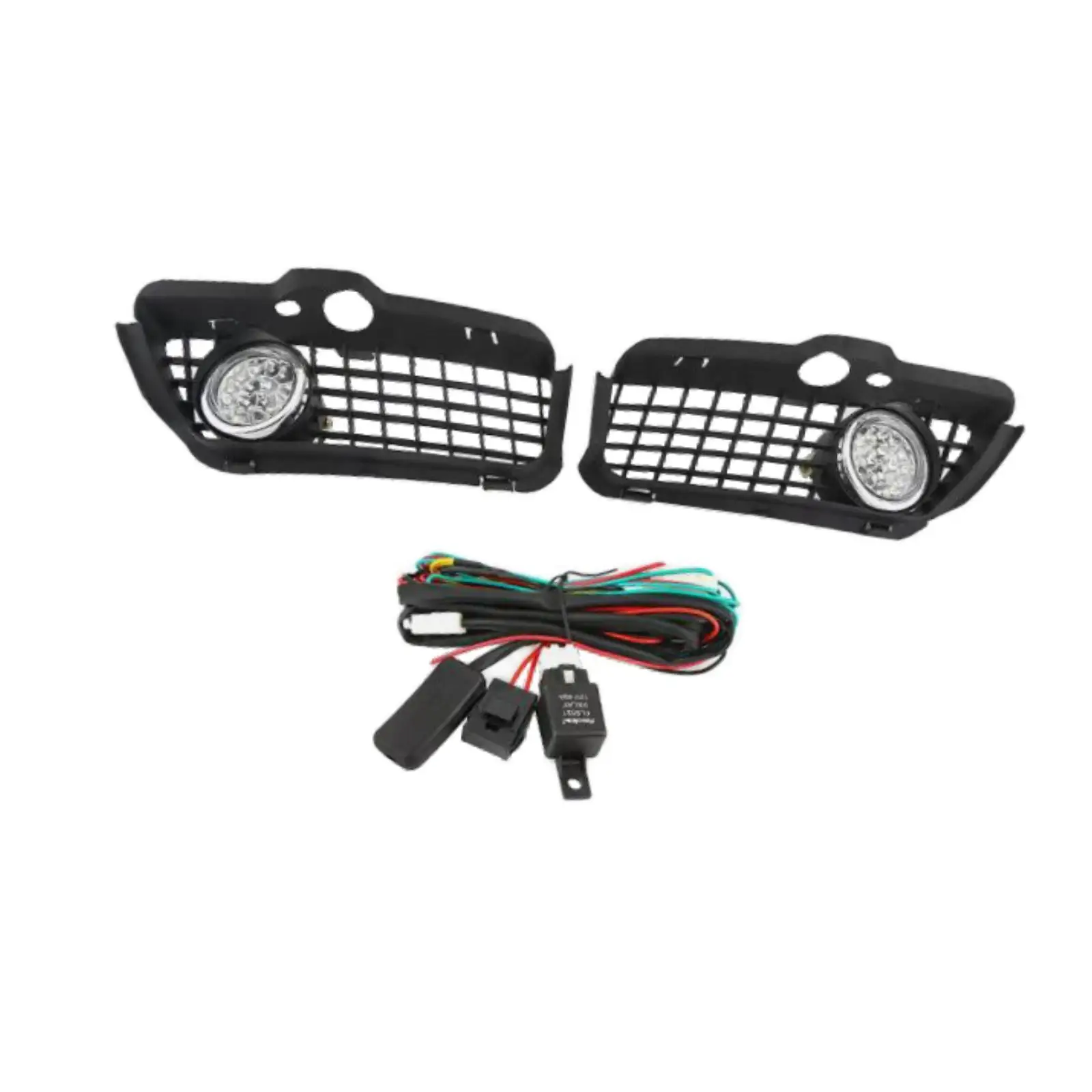 

Front Bumper Grille and Fog Light Lamp for VW Golf Jetta 1993-1998