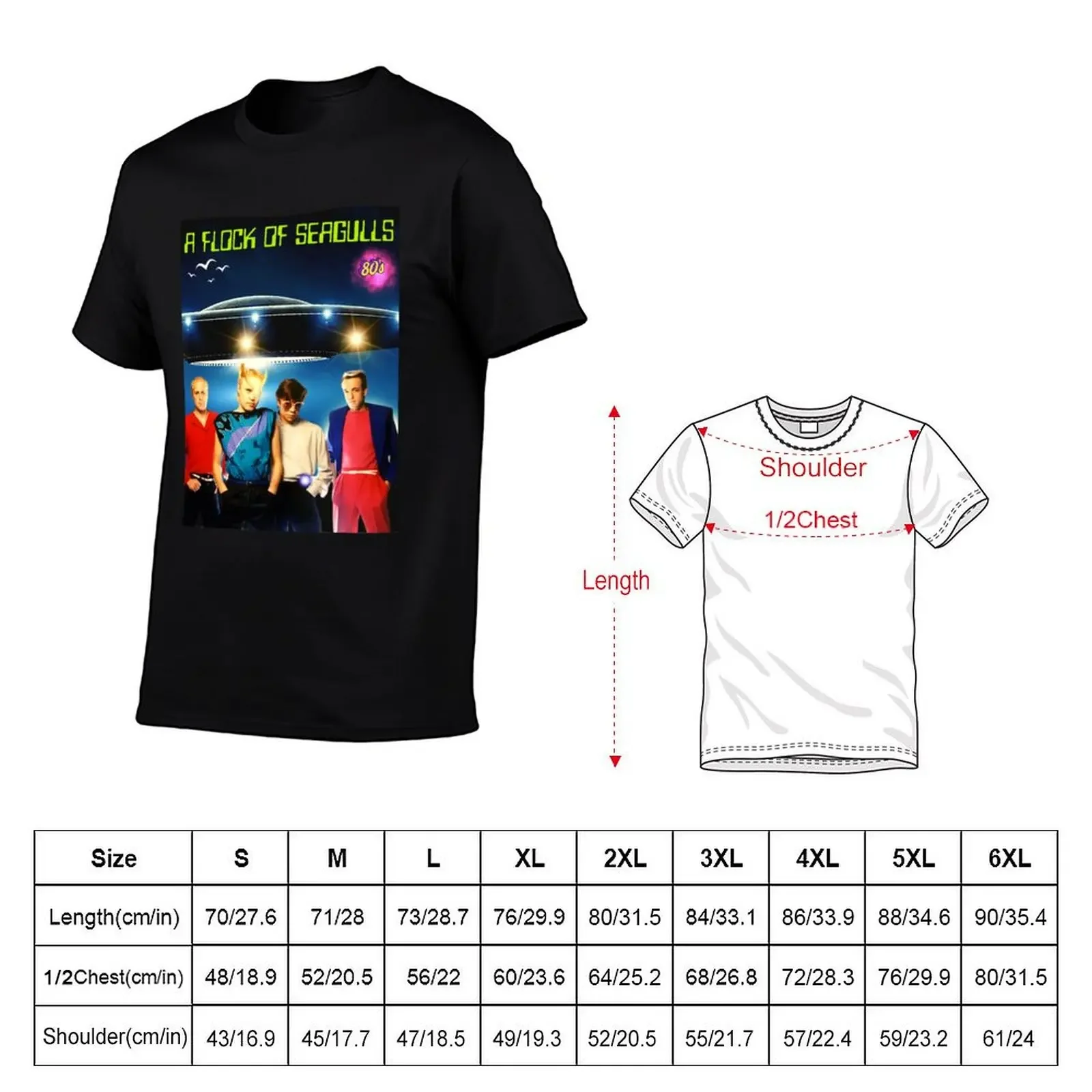 A FLOCK OF SEAGULLS NEW VERSION Essential T-Shirt cotton graphic tees cute tops Blouse oversized t shirt shirts men graphic