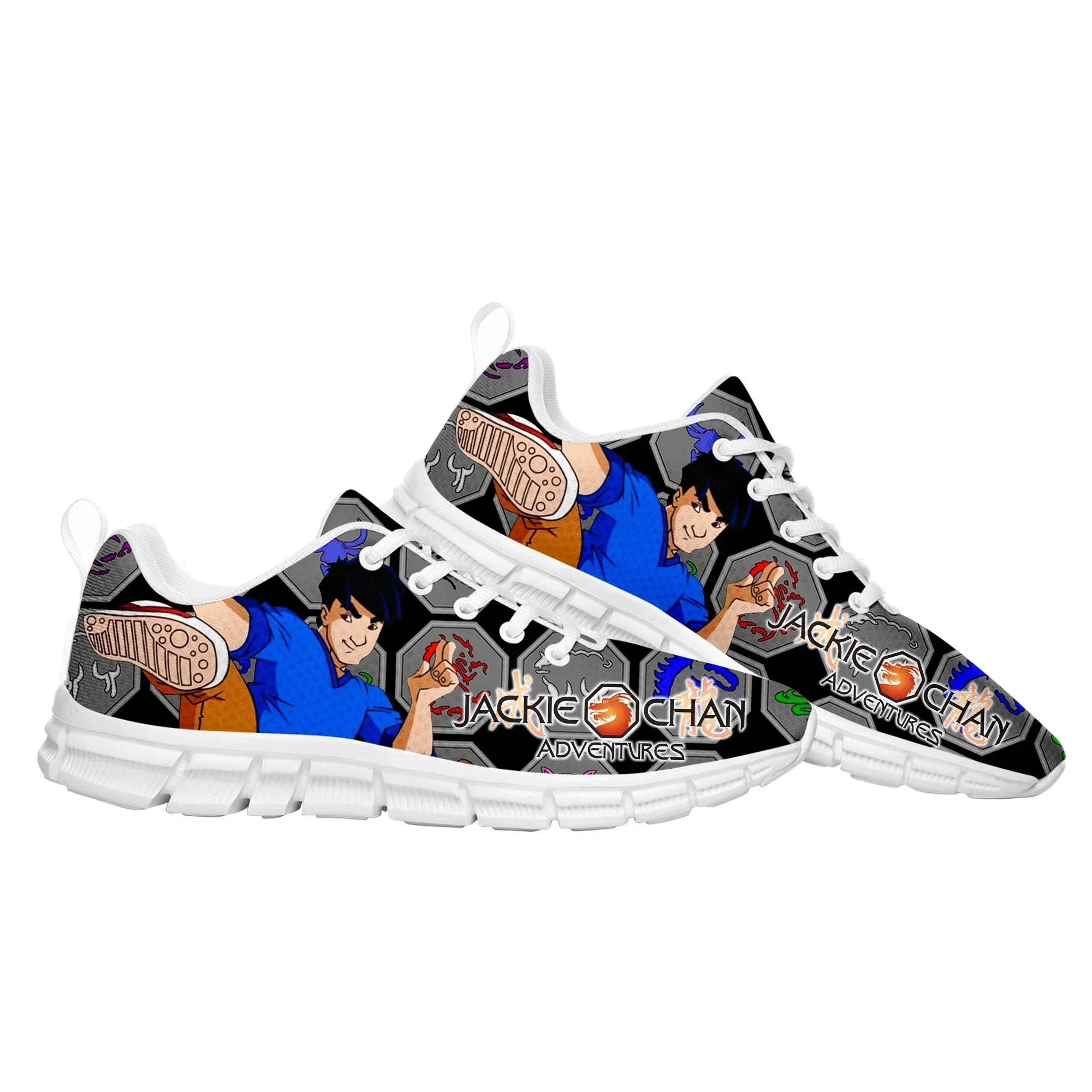 Jackie Chan Adventures Sports Shoes Mens Womens Teenager Comfortable Sneakers High Quality Manga Comics Sneaker Custom Shoe