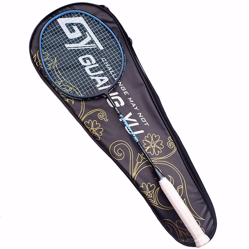 Attacking and Defending Badminton Racket 6U Carbon Fiber Ultra-light and Durable Match Racket Men and Women Badminton Racket