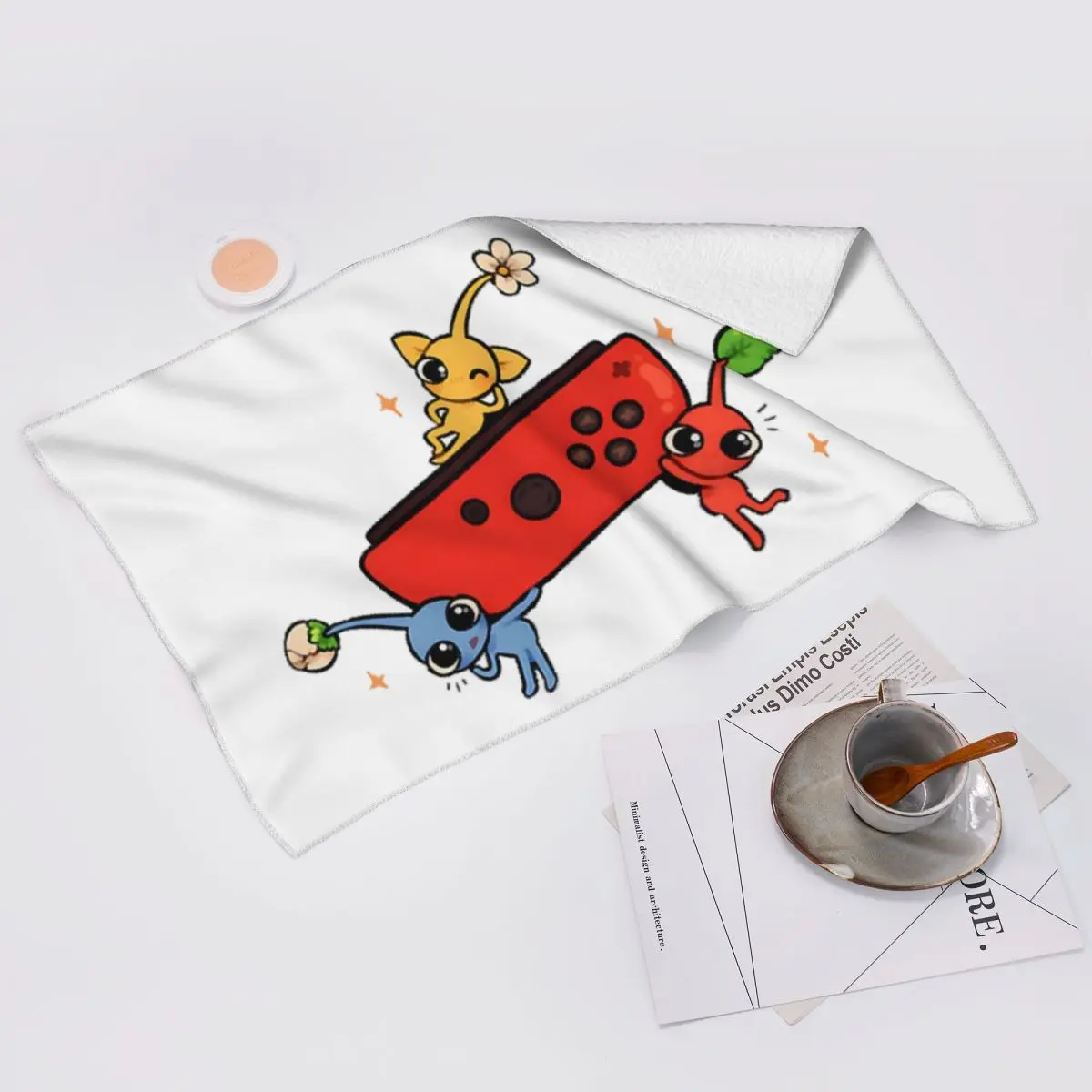 

Мягкое полотенце для лица Pikmin Meme на заказ, быстросохнущее хлопковое полотенце для бассейна и ванны, впитывающее быстрое