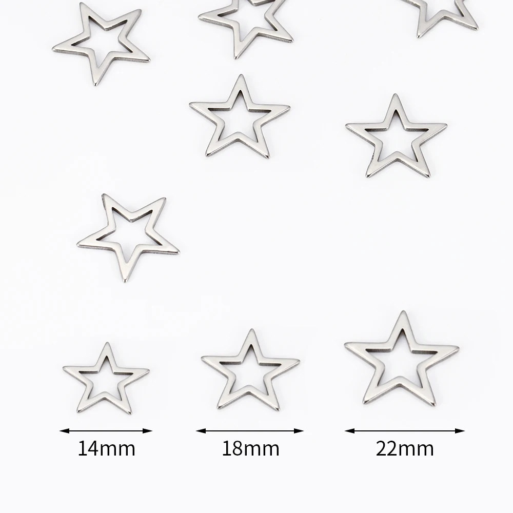 กรอบจี้รูปดาวโลหะ 20 ชิ้น แบบโปร่ง สำหรับงานเรซิ่น ทำสร้อยข้อมือ สร้อยคอ และเครื่องประดับ DIY