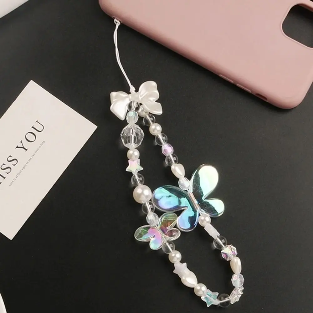 

Fashion Bow Mobile Phone Lanyard Colorful Anti-lost Cell Phone Strap Pendant Short Phone Wrist Strap Phone Accessories