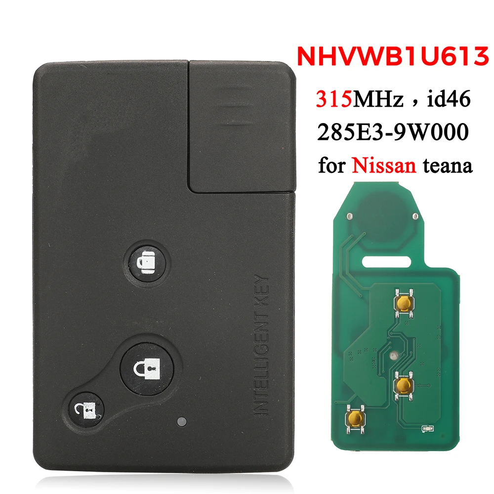 

jingyuqin NHVWB1U613 Remote Control Car Key 315Mhz ID46 Chip For Nissan Serena Presage Teana C24 TU31 J31 285E3-9W000 Auto Fob
