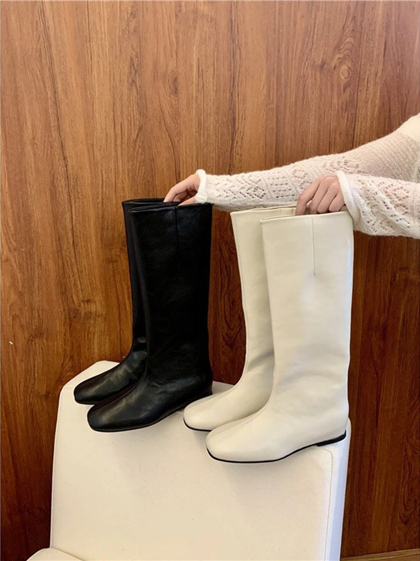 mat-coreen-sle-cuir-souple-plat-bot-bottes-longues-femmes-retro-chevalier-bottes-effet-minceur-polyvalent-bottes-hautes