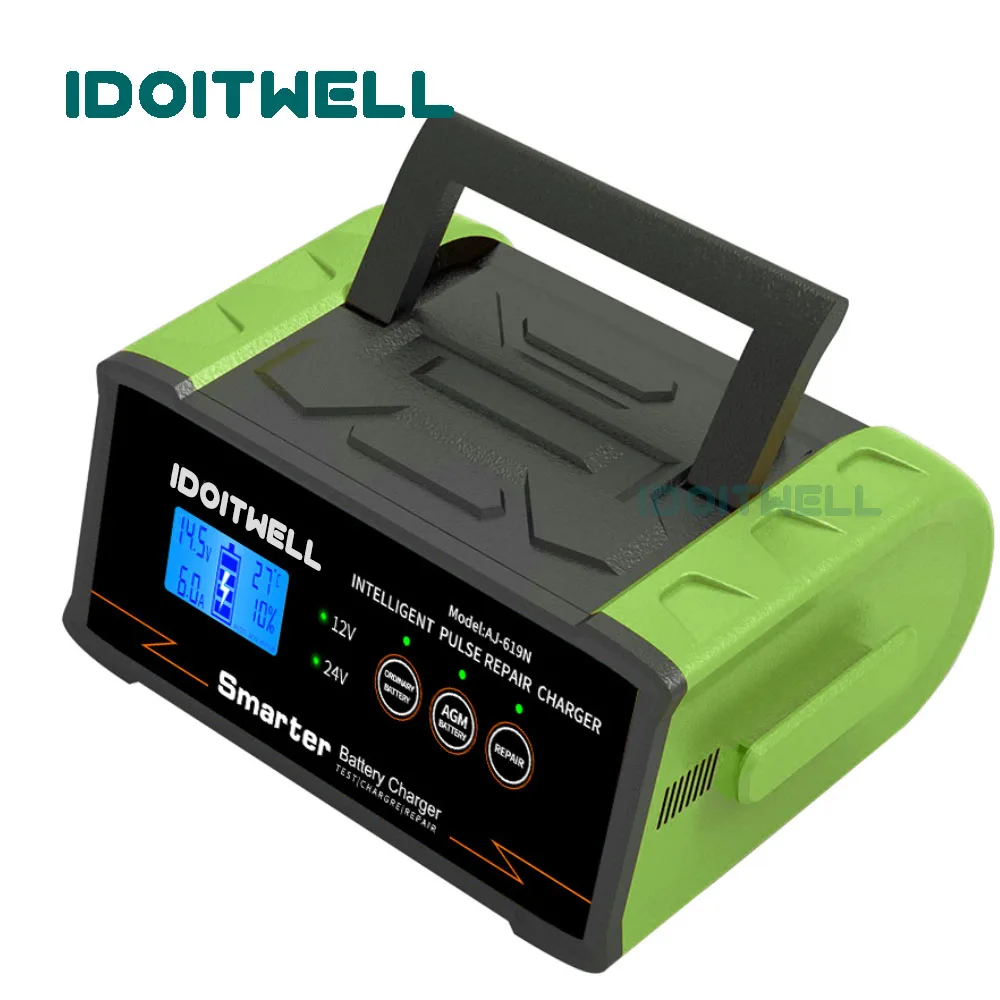 Professional Pulse Repair Lead Acid Battery Charger 12V 30A 24V 15A Universal Car Truck Motorcycle Boat Marine Battery Charger