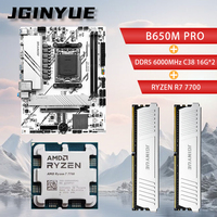JGINYUE B650 R7 7700 Motherboard AM5 M-ATX kit Multi-Option For Ryzen7000-9000 Series PC Desktop16GB*2 DDR5 RAM WIFI onboard